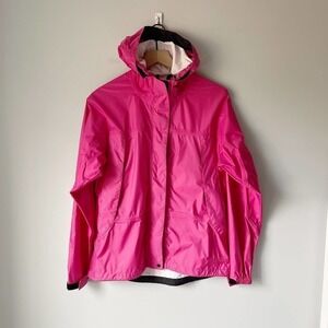 L.L. Bean Women's Pink Hooded Rain Jacket Size Small